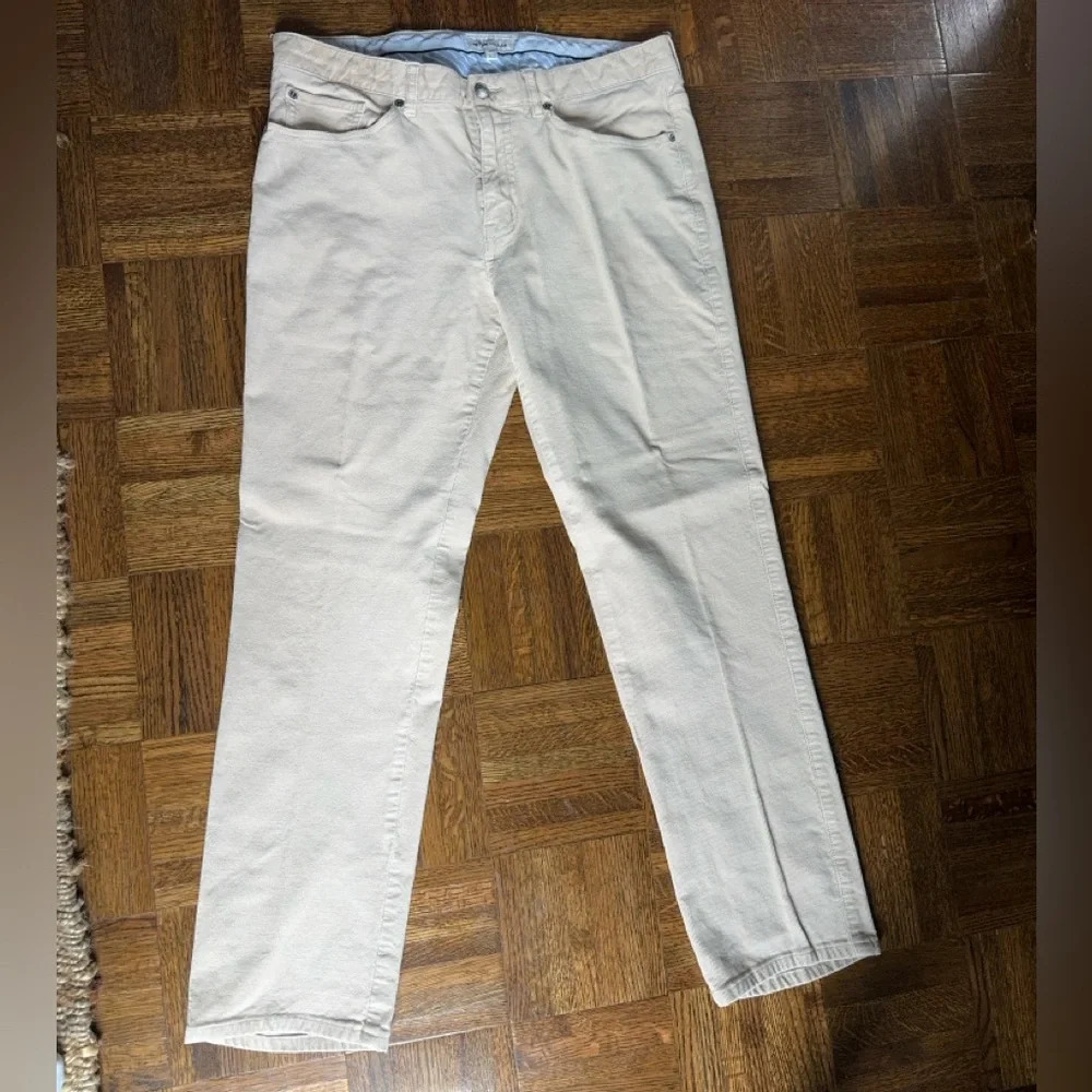 Peter Millar Cream Corduroy Pants